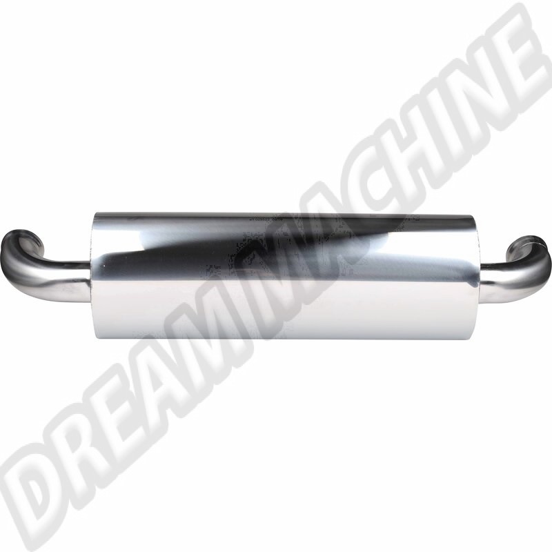 Échappement sport arrière, acier inoxydable, poli, Porsche 964 C2, Porsche 964 C4, homologation TÜV/EEC, 1620606200, 162-060-6200