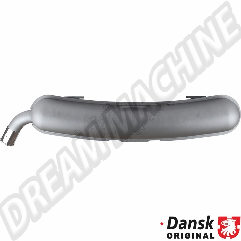 Échappement arrière avec homologation TÜV/EEC pour Porsche 911/930. Tuyau de sortie unique Ø60 mm. Référence : 1620607900, 92.211, 91111102501.