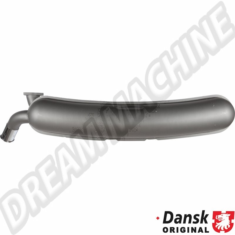 Échappement arrière en acier inoxydable double paroi pour Porsche 911/930 conforme aux spécifications d'origine. Référence : 1620608700, 92.101OE, 91111103100, 93011102200.