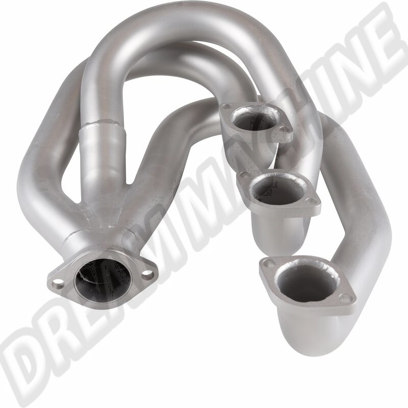 Échangeur de chaleur d'échappement de course en acier inoxydable, sans fonction de chauffage, Ø45 mm extérieur, côté conducteur. Convient aux modèles PORSCHE 911/930 2.0, 2.2, 2.3, 2.7. Référence : 1623101970, 91.019S.