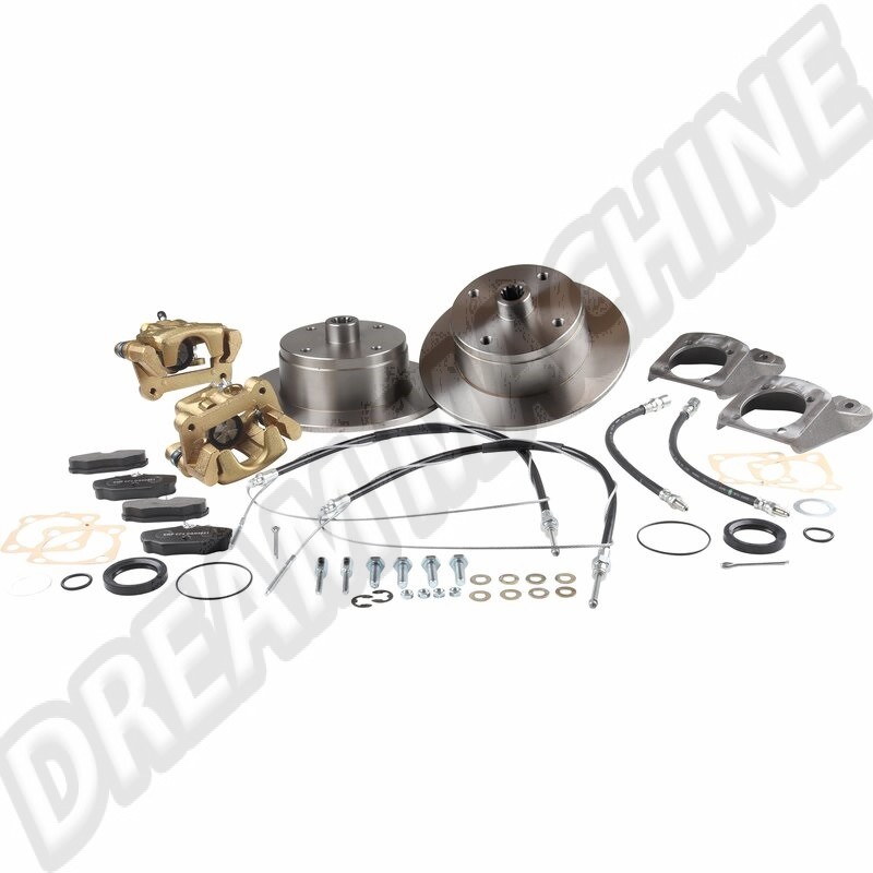 Kit Disques Arrière 4x130, Volkswagen Coccinelle, Train Arrière à Trompettes Longues, Train Arrière à Cardans, Amélioration des Performances de Freinage, Kit Frein Luxe