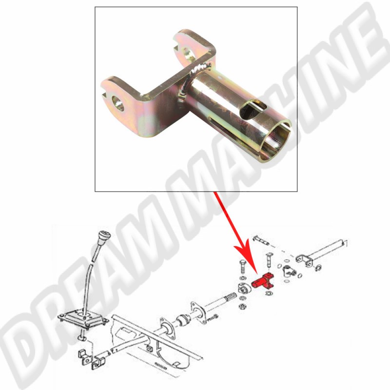 Axe Central, Boîte à Vitesses, Manuelle, VW Transporter T25, 1982-1992, Essence, Diesel, Turbo-Diesel, 251711575B, 251 711 575 B