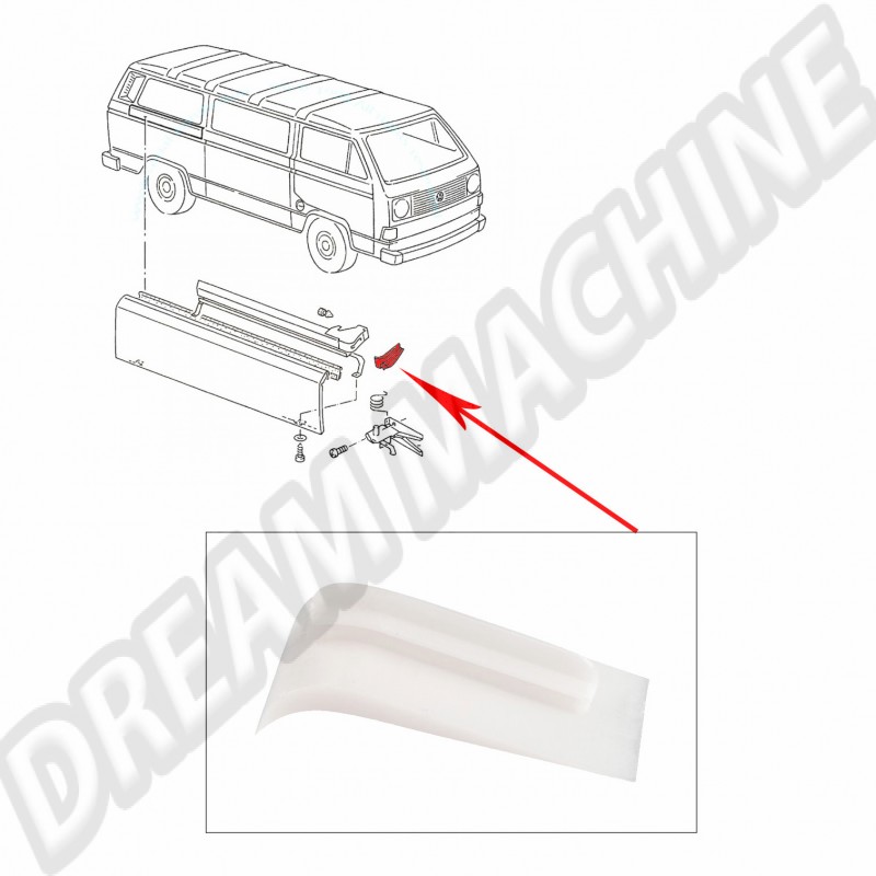 Butée porte coulissante VW T25 T3 251843876