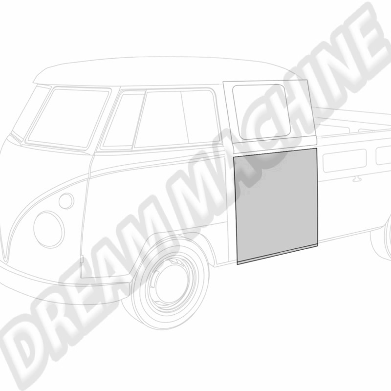 Tôle de réparation latérale basse gauche pour Volkswagen Split Double Cabine 1950-1967