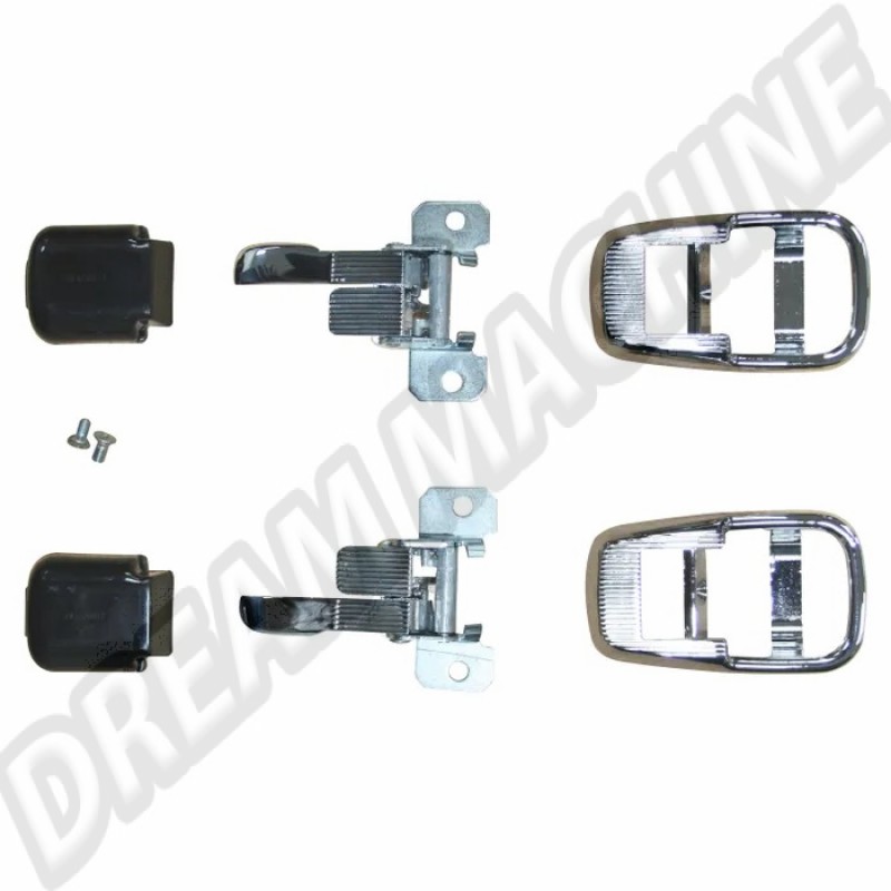 Kit Chrome Poignées Porte Intérieure VW T2 Bay