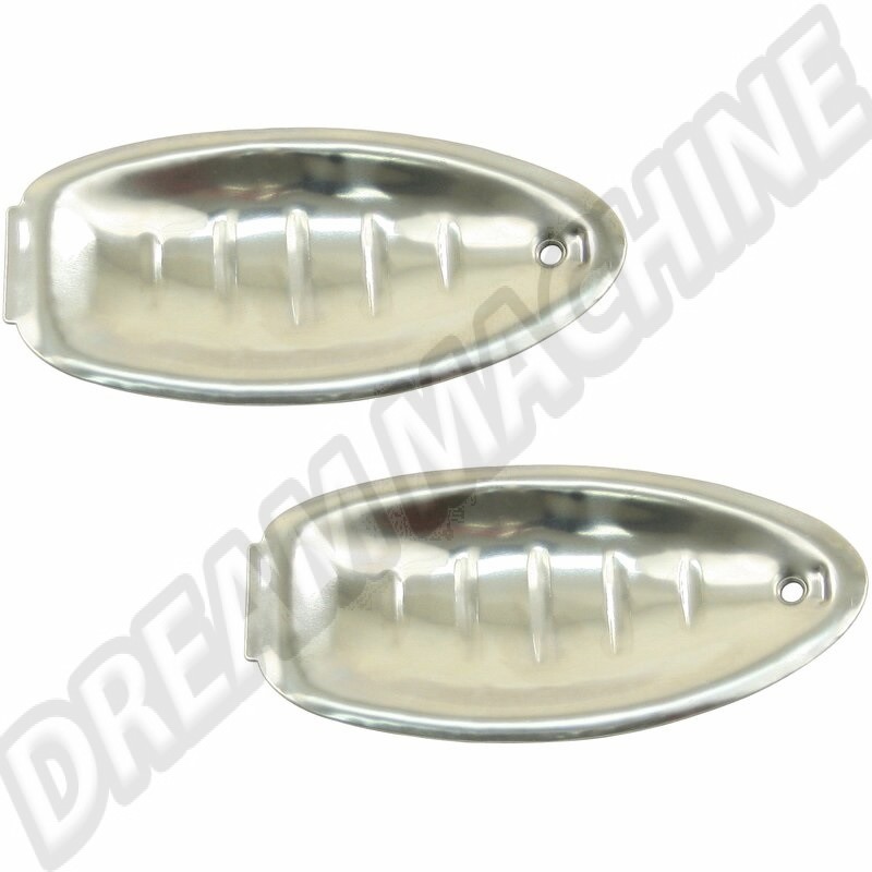 Coquille de Poignée de Porte en Acier Inoxydable pour Volkswagen Coccinelle 1956-1960 (2 pièces).