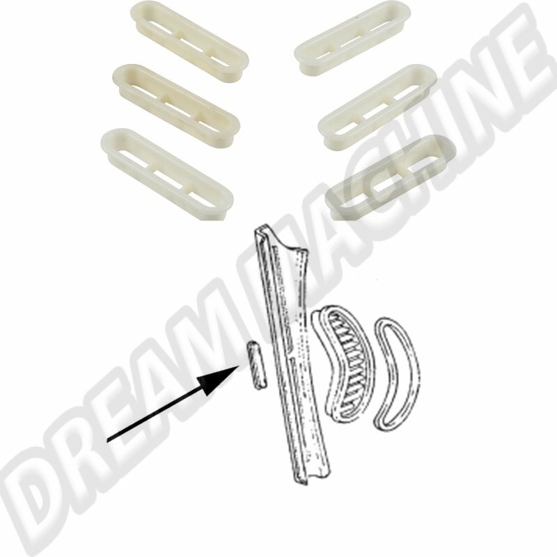 Grilles d'Aération Blanches, Volkswagen Coccinelle, Montants Arrière du Toit, Plastique, Coccinelle Berline, Type 3, 6 Pièces.