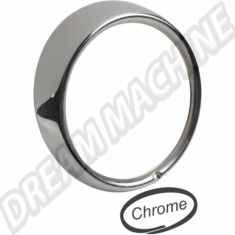 Entourage de phare, plastique chromé, ne rouille pas, VW 113941175, VW 311941177, VW 181, VW Transporter T2, VW Type 1, VW Type 3, résistant à la corrosion, installation.