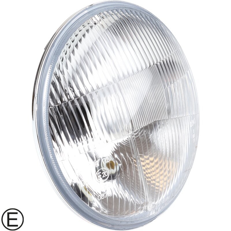 Optique H4, phare style US, phare buggy, emplacement veilleuse, diamètre 180 mm, homologué E. Référence : AC941113, VA17301.