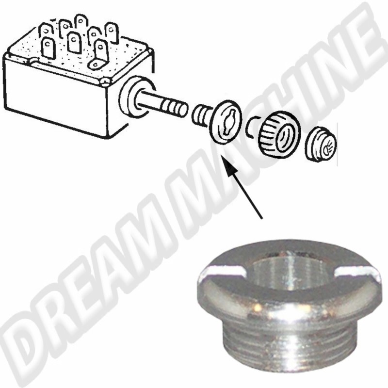 Rosace de Fixation sur Tableau de Bord 14mm pour Volkswagen Coccinelle, Karmann, Combi, Type 3, 181