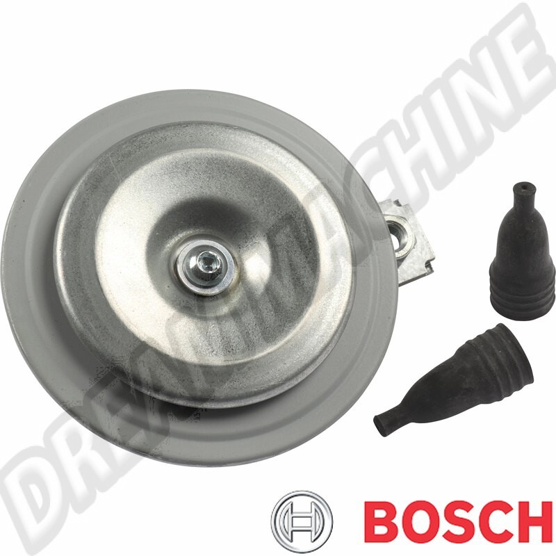 Klaxon 12V, 310-380Hz, Bosch Universel, Homologué E-type, Diamètre 130mm, Polyvalent, 12V.