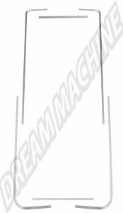 Kit de Fixation Toile de Toit Westfalia avec Profil en Aluminium Combi 8/1967-7/1973