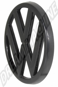 Sigle de calandre 95 mm Noir pour Golf Mk1, Caddy Mk1, Jetta