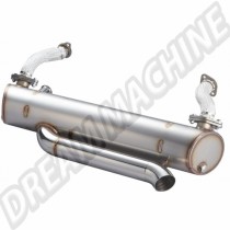 Échappement Sport Inox Vintage Speed pour Combi T2B 73-79, Moteur T1