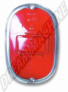 Cabochon de Feu Arrière Hella Modèle US Rouge pour VW Combi 1961-1971 & Type 181/Kübel