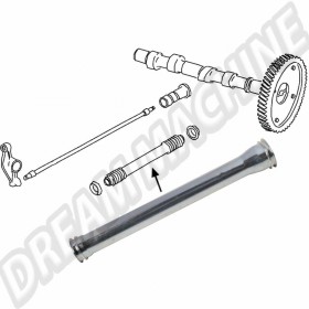 Tubes de Protection 208mm en Acier Galvanisé OEM pour Tiges de Poussoir, Moteurs Type 4 1.7-2.0L VW et Porsche