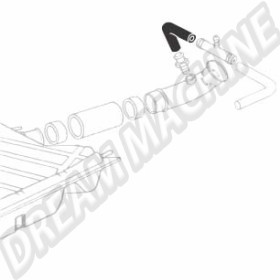 Tuyau de ventilation en U pour réservoir de carburant VW Coccinelle 1302 et 1303 (1971-1979)