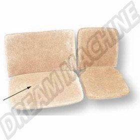 Rembourrage d'assise banquette avant en crin pour Combi Split 61-67, Kombi Brésil et Bay Windows 68-76 (Réf. 211881370A)