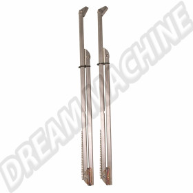 Supports en inox complets avec ressorts pour toit levant Westfalia (8/1967-7/1972) - Paire