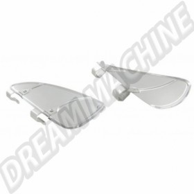 Déflecteurs d'Air Inox Poli pour VW Coccinelle et Combi - La Paire - Référence DM090924