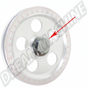 Boulon Chromé de Poulie de Vilebrequin Extra Long 25,4 mm, pour Volkswagen Moteur Type 1/3