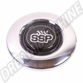 Bouton de Klaxon SSP en Aluminium Poli, pour Volants 6 Boulons, Coccinelle, T25/T3, Karmann Ghia