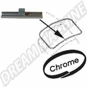 Clip en Aluminium pour Moulure plastique chromé de Joint de Vitre - Modèles VW Coccinelle, Combi (08/67-07/92), Type 3 et 411/412 