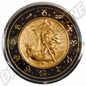 Bouton de klaxon Flat4 avec motif Saint Christophe pour volant Banjo - Volkswagen