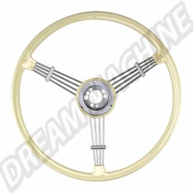 Volant Banjo ivoire Flat4 de 40cm pour Volkswagen Vintage et Porsche 356A
