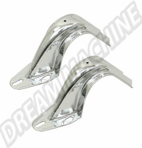 Charnière/Support de Fixation de Capot Arrière Chromé pour Volkswagen Coccinelle Tous Modèles