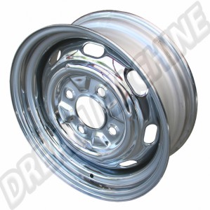 Jante Chromée PVD d'Origine 4X130 15" pour VW Coccinelle et Karmann Ghia 1966-1986