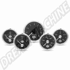 Kit de 5 manomètres EMPI GTV Rally Gauges sans sondes ni adaptateurs, toutes années et modèles