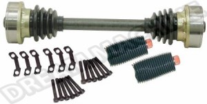 Cardan complet avec joints à rotule (CV) pour Combi T2 Bay (1968-1979) et Brazil Kombi (1997-2014)