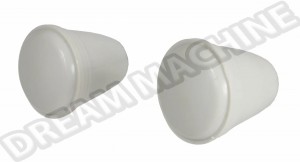 Boutons de Radio Gris VW, Paire, Compatible avec Modèles 1954-1967