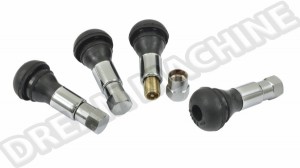 Kit de 4 Valves de Pneu Chromées Universelles 11,5mm x 43mm – Référence 00-9710-0