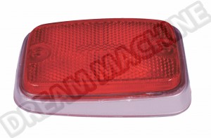 Réflecteurs Latéraux Arrières Rouge / Gris Modèle US pour VW Combi (1968-1979) - La Paire - Référence 211945363A