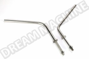 Paire de Bras de Rétroviseurs Inox 8mm pour VW Combi 03/55-07/67 et Kombi Brésil