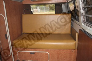 Kit Housses Vinyle Jaune Moutarde Westfalia 7 Pièces, 1968-1970