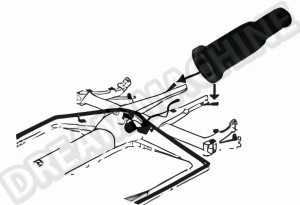 Joints protecteurs manchons de câble de chauffage pour Volkswagen, la paire - Référence  113711691 113 711 691