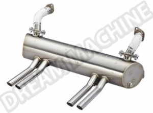 Echappement Inox Style Abarth pour Moteur 1300/1600cc