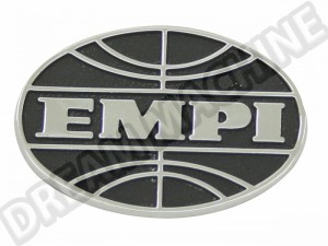 Sigle Insigne en Métal Moulé EMPI / Logo EMPI GTV - Chrome et Noir