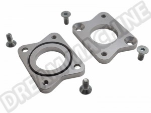 Plaques de Carburation Inversées CSP ( les 2 ) pour 1 Weber 40-48 IDF/48IDA & Dellorto DRLA 40-48, 129799040, Montage 1960-1979