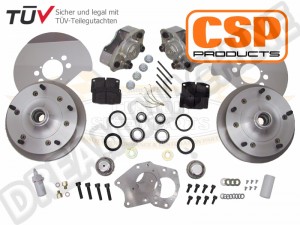 Kit de Freins à Disques Avant CSP 5x205 pour Volkswagen Coccinelle/Karmann Ghia jusqu'à '65, Plusieurs Options