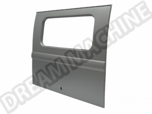 Hayon Arrière pour Bus '55-'63 avec Découpe de Fenêtre (Petite Fenêtre) - Soudable - Gris Argenté, Référence: 211829105