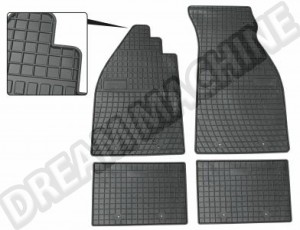 Jeu de 4 Tapis de Sol en Caoutchouc pour Volkswagen Coccinelle - Qualité Supérieure WEGU, Allemagne