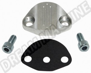 Plaque de remplacement de Pompe à Essence en Aluminium Billet, avec Joint et Vis de Fixation, pour Moteur Type 1