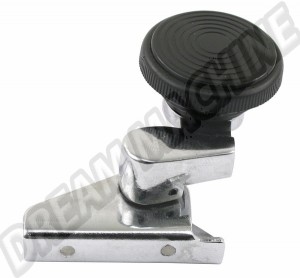 Loquet / verrou de déflecteur côté passager chrome et noir cox,combi,Type3 a partir de 08/67 