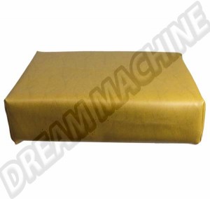 Housse de tabouret en vinyle jaune moutarde Westfalia pour T2 8/67-7/73 (Réf. 231070730A)