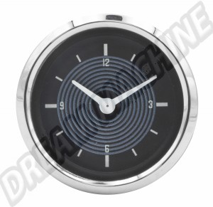 Horloge Smiths Style Original 12V 52mm AC957065-C - Fond Noir, Cerclage Chrome
