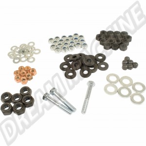 Kit Complet de Visserie pour Carter et Bloc Moteur, 8mm Goujons - Volkswagen Type1 Airccooled